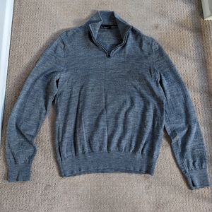 Merino wool gray GAP 1/4 zip